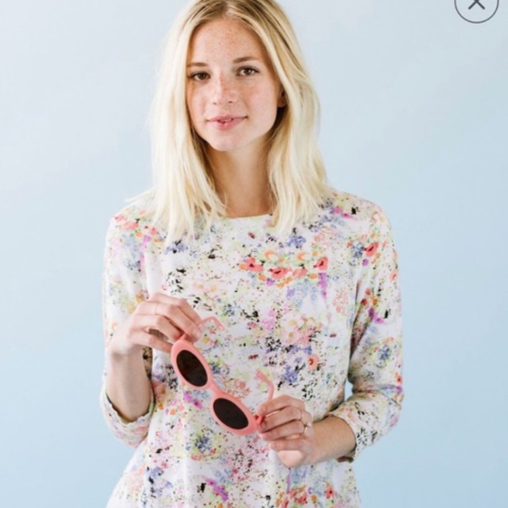 EUC Sonnet James Brielle floral midi dress Sz S